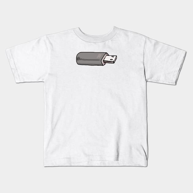 A nice USB flash drive Kids T-Shirt by WinstonsSpaceJunk